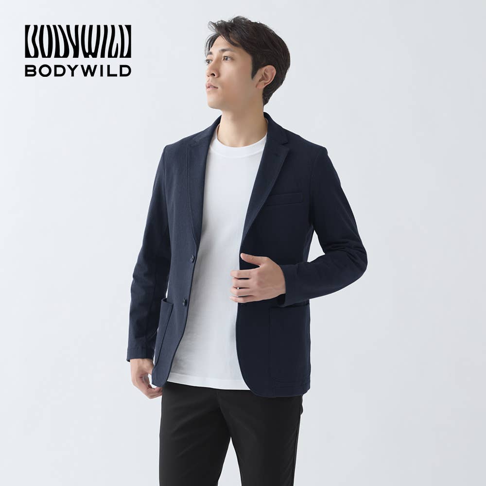 【テーラードジャケット】ウールライク裏起毛【送料無料】【SALE】